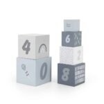 Label Label Cubes à empiler nombres - Bleu