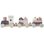 Label Label Train en bois - Rose