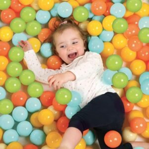 Ludi Lot de 60 balles de jeu Multicolores