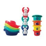 Ludi Coffret de bain bateaux Gobelets et singes