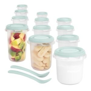 Miniland Set 12 Pots de conservation hermétiques Mint