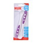 Nuk Cuillères Petits pots Violet 6m+