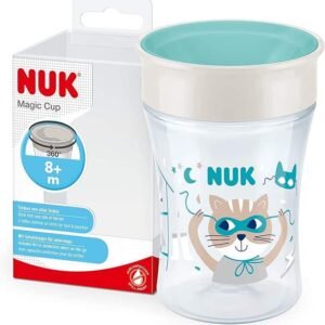 Nuk Tasse Magic Cup 360° Chat Bleu 8 mois+
