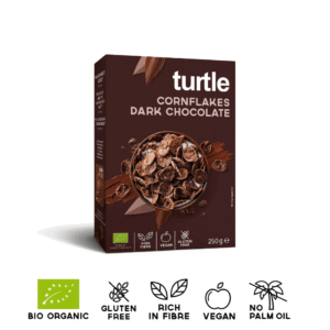 Turtle Cornflakes Chocolat Noir Bio - Sans gluten - Végétalien 250g