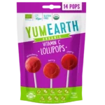 YumEarth Sucettes Bio Pops Fruits Rouges et Vitamine C