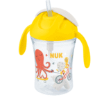 Nuk Motion Cup avec paille souple 230ml - Jaune
