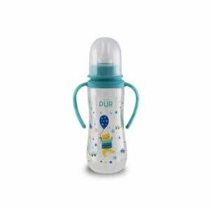 Pur Biberon avec poignée 250ml Chat - vert