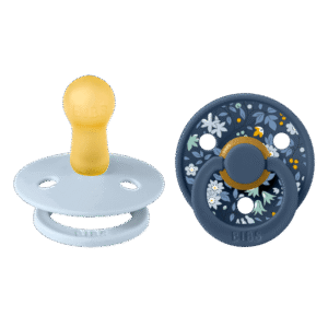 Bibs Lot de 2 Sucettes Chamomile Lawn Baby Blue Mix 0-6 mois