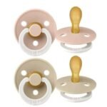 Bibs Lot de 2 Sucettes Symétrique Glow Blush / Vanilla  0-6 mois