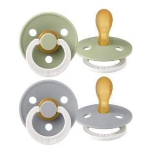 Bibs Lot de 2 Sucettes Symétrique Glow Sage / Cloud 6-18 mois