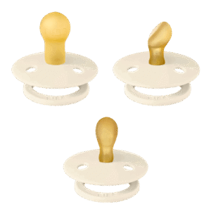 Bibs Lot Try-it de 3 Sucettes Ronde-Anatomique-Symétrique Ivory 0-6 mois
