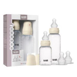 Bibs Pack Biberons ronds Grow and Flow en silicone 150ml et 270ml - Ivoire