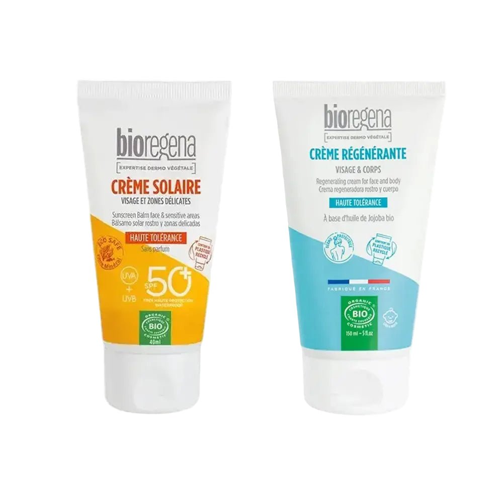 Bioregena Pack Crème Régénérante 150ml et  Crème Solaire SPF50+ Bio 40ml