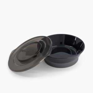 Twistshake Bol avec Couvercle Noir
