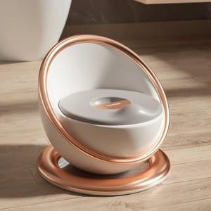Pot de Toilette DeLuxe Bébé - Doré