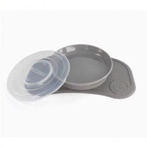 Twistshake Plateau Click-mat Mini & Assiette Gris