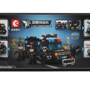 Sembo Blocs de construction Police 4 en 1