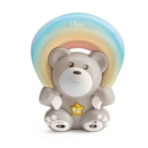 Chicco Veilleuse musicale ourson arc-en-ciel - Beige