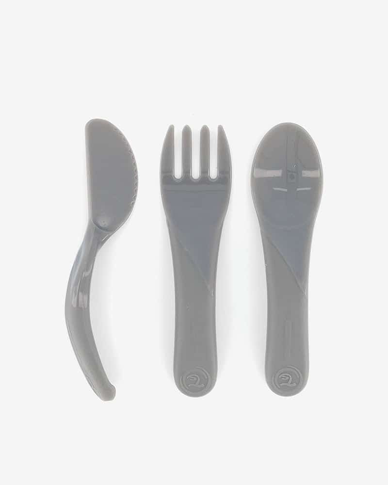 Twistshake Couverts d'apprentissage Gris