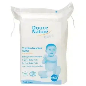 Douce Nature Carrés Coton Douceur Bio X60