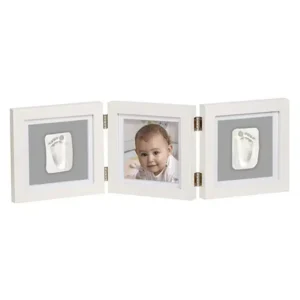 Eurekakids Cadre Empreintes Blanc et Gris
