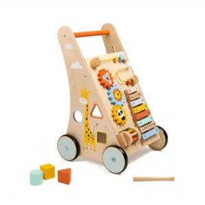 Eurekakids Trotteur en Bois Jungle 12m+