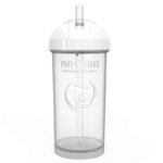 Twistshake Gourde à Paille 360ml Blanc