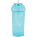 Twistshake Gourde à Paille 360ml Bleu