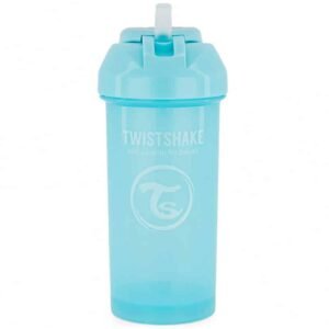 Twistshake Gourde à Paille 360ml Bleu
