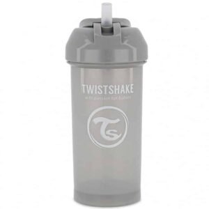Twistshake Gourde à Paille 360ml Gris