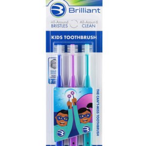 Pack 3 Brosses à dents Brilliant - Multi 5-9ans