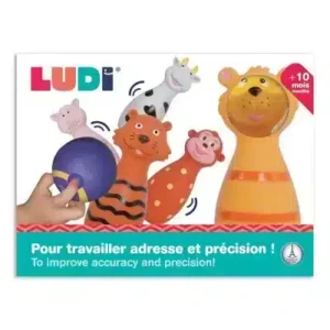 Ludi Jeu De Quilles Animaux 10m+