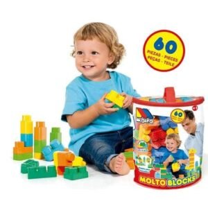 Molto Sac de Blocs 60 Pièces 12m+
