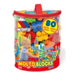 Molto Sac de Blocs Rouge 80 pièces