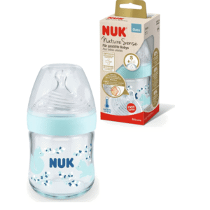 Nuk Biberon Nature Sense en Verre 120ml - Bleu