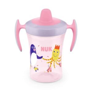 Nuk Trainer Cup 230ml anti-fuite 6 mois+ rose