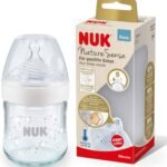 Nuk Biberon Nature Sense en Verre 120ml – Blanc