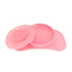 Twistshake Plateau Click-mat Mini & Assiette Rose