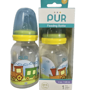 Pur Biberon Train Jaune 125ml 0-3 mois