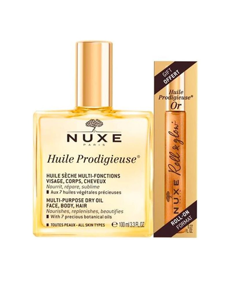 Nuxe Huile Prodigieuse 100ml & Roll on - 8ml