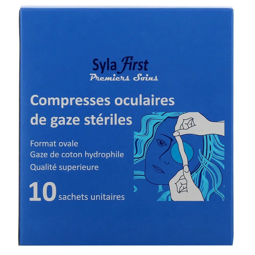 Sylafirst Oculaire 10 Compresses Stériles - 5,5 x 7,5 cm