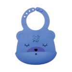 Tiny Twinkle Bavoir en Silicone - Bleu