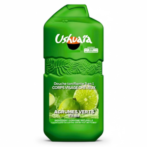 Ushuaïa Douche Tonifiante 3-en-1 Agrumes Verts 280ml