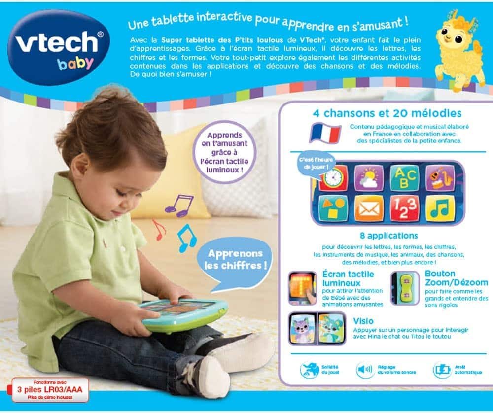 VTech Super Tablette Des P'tits Loulous 12mois+ – Image 4