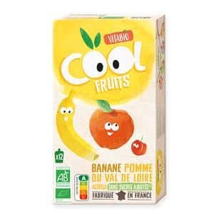 Vitabio Cool Fruits Banane Pomme 12x90g