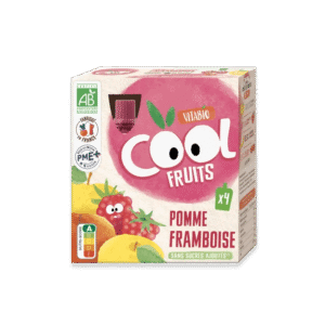 Vitabio Cool Fruits Pomme Framboise 4x90g