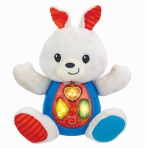 Winfun Lapin en peluche avec son Chantez et apprenez avec moi