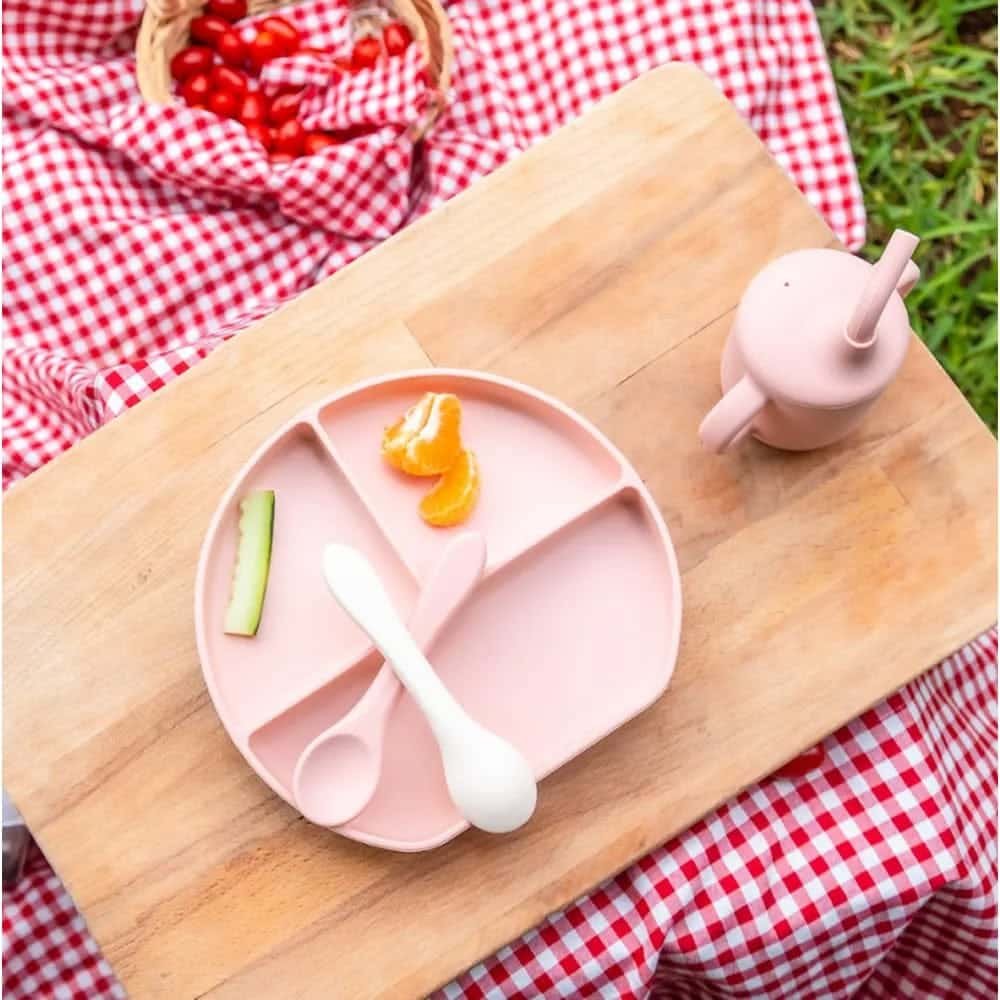 Yummy Coffret Repas Complet Silicone dès 6mois - Vert Pastel – Image 3