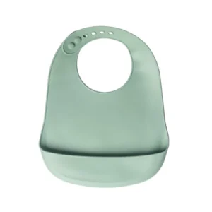 Yummy Bavoir en Silicone avec Poche 9m+ Vert pastel