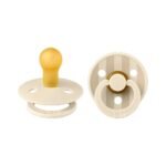 Bibs Lot de 2 Sucettes Ronde Studio Rose Beige 6-18 mois